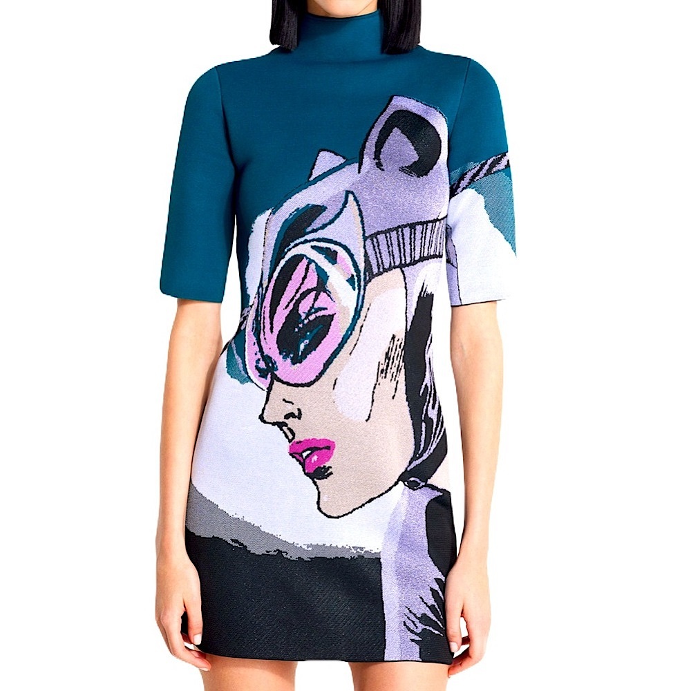 LANVIN CATWOMAN KNITTED MINI DRESS